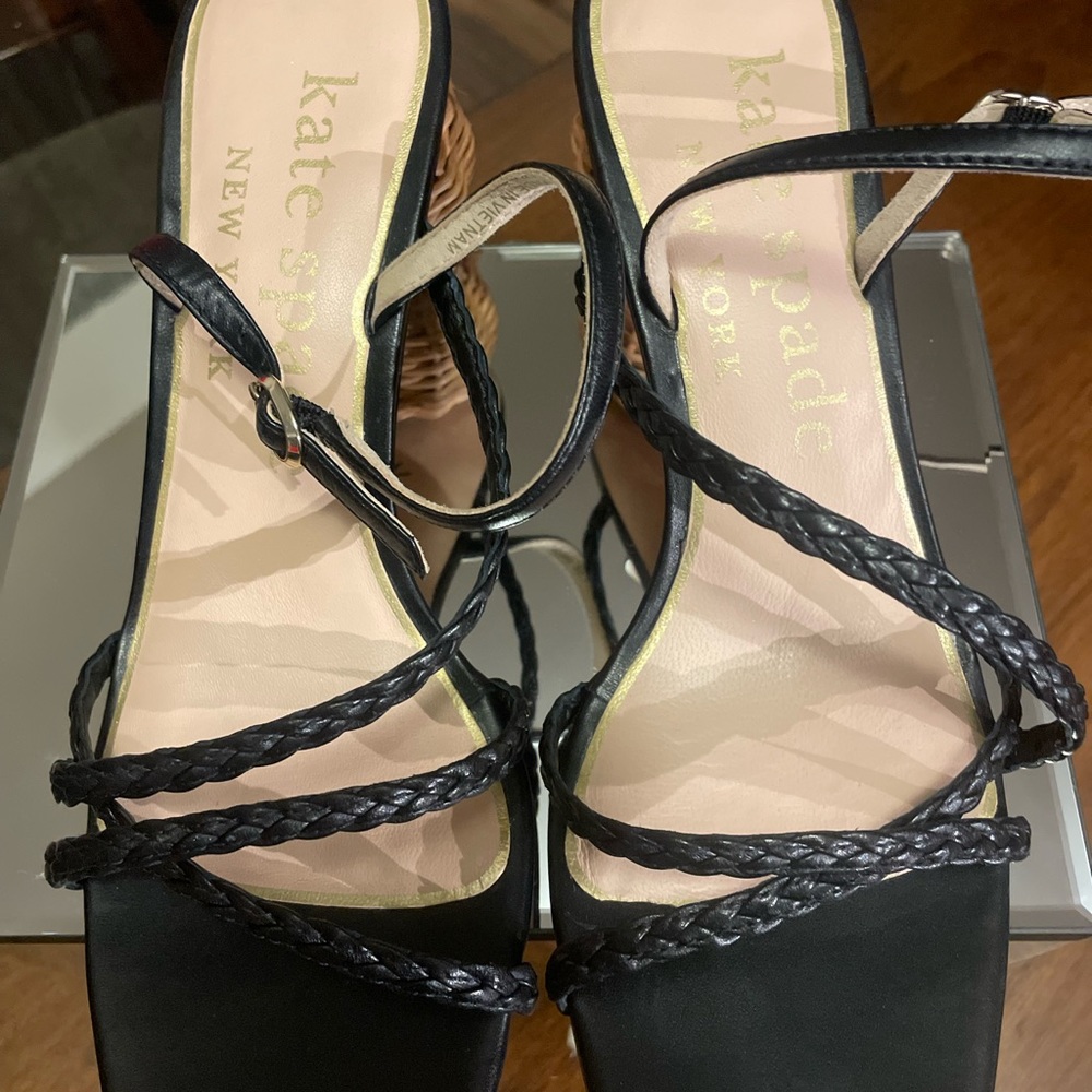 Kate Spade Black Strappy Sandals - Picture 2 of 3